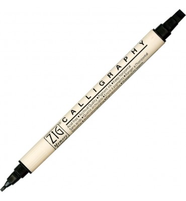 Caneta Caligrafia Artística Zig 010 Black Kuretake