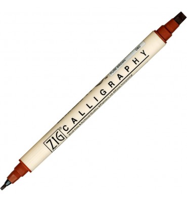 Caneta Caligrafia Artística Zig 060 Brown Kuretake