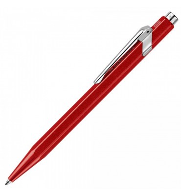 Caneta Caran d'Ache Esferográfica Popline 849 Metal Vermelho