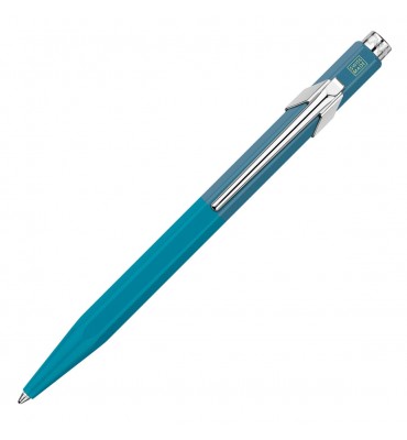 Caneta Esferográfica Caran d'Ache 849 Paul Smith Ed. Limitada Cyan Steel