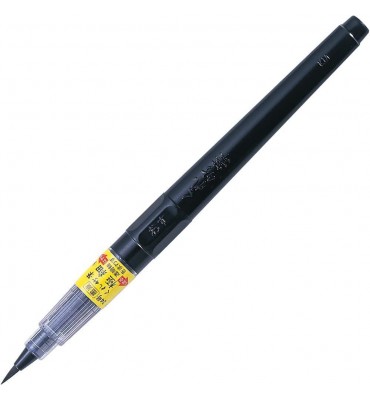 Caneta Fude Pen Kuretake Fina Preta No. 24
