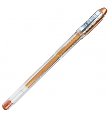 Caneta Gel Metálica Uni Ball Bronze Signo Noble Metal