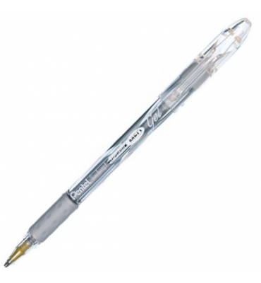 Caneta Gel Metálica Prata Sunburst Pentel