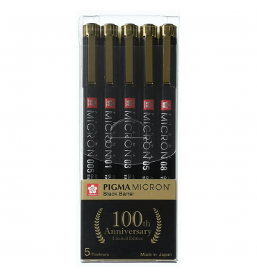 Estojo Caneta Pigma Micron 05 Sakura - Edição Limitada 100 Anos
