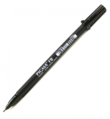 Caneta Brush Pen Sakura FB Preto