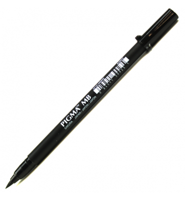Caneta Brush Pen Sakura MB Preto