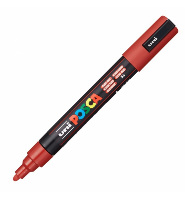 Caneta Posca Uni Ball PC-5M Vermelho Ruby