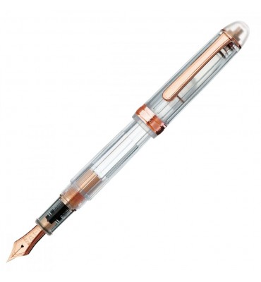 Caneta Tinteiro Platinum Century Rose Pena de Ouro 14K Média