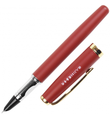 Caneta Tinteiro Yiren Matte Brown Pena Fina 3180