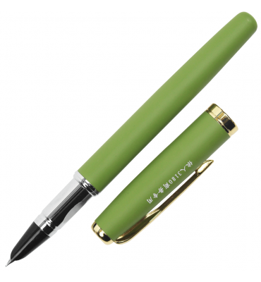 Caneta Tinteiro Yiren Matte Green Pena Fina 3180 