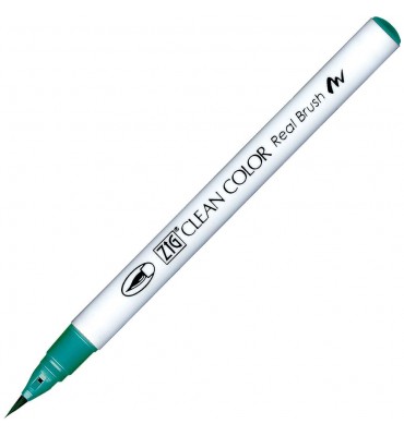 Caneta Zig Clean Color Real Brush Kuretake 417 Blue Green