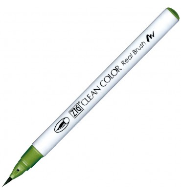 Caneta Zig Clean Color Real Brush Kuretake 411 Cactos Green