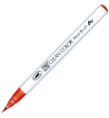 Caneta Zig Clean Color Real Brush Kuretake 209 Cadmium Red 