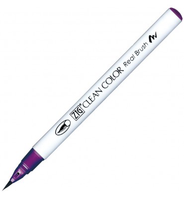 Caneta Zig Clean Color Real Brush Kuretake 814 Dark Violet 
