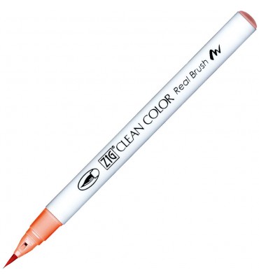 Caneta Zig Clean Color Real Brush Kuretake 215 Flamingo Red 