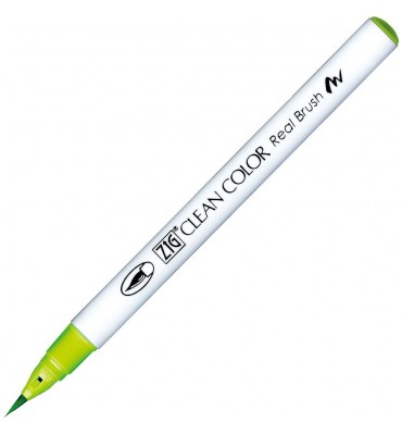 Caneta Zig Clean Color Real Brush Kuretake 410 Leaf Green