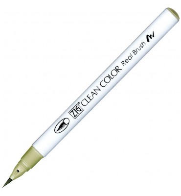 Caneta Zig Clean Color Real Brush Kuretake 421 Light Moss Green 