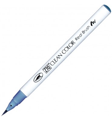 Caneta Zig Clean Color Real Brush Kuretake 312 Overcast Blue