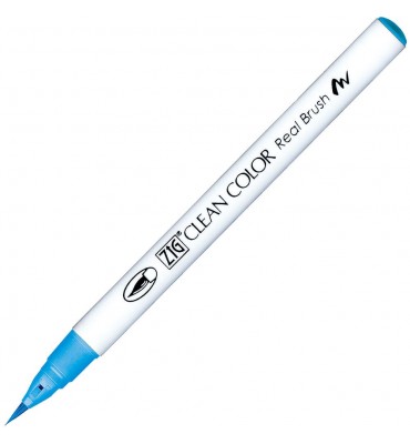 Caneta Zig Clean Color Real Brush Kuretake 309 Sky Blue 
