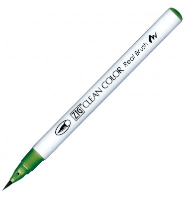 Caneta Zig Clean Color Real Brush Kuretake 412 True Green