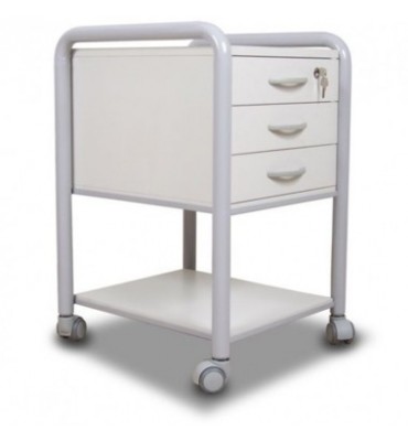 Carrinho Tubular 03 Gavetas Trident