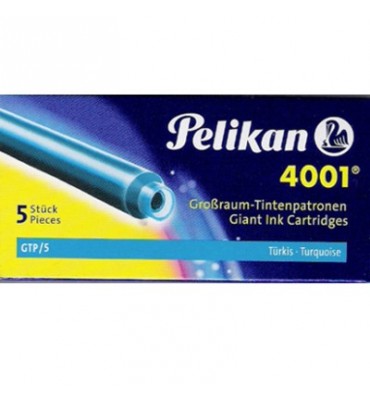 Cartucho Para Caneta Tinteiro Pelikan GTP/5 Azul Turquesa