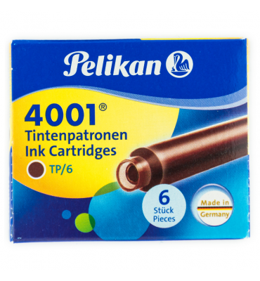 Cartucho Para Caneta Tinteiro Pelikan TP/6 Marrom