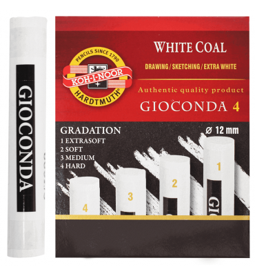 Carvão Para Desenho Branco Koh I Noor 04 Graduações 8692