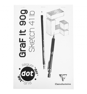 Bloco de Desenho A4 Graf It DOT 90g/m² 80 Folhas