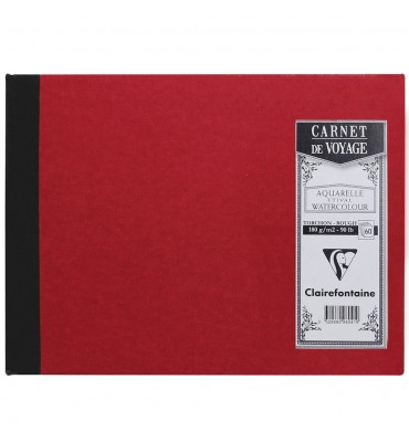 Bloco de Viagem Clairefontaine A5 Capa Dura Vermelho