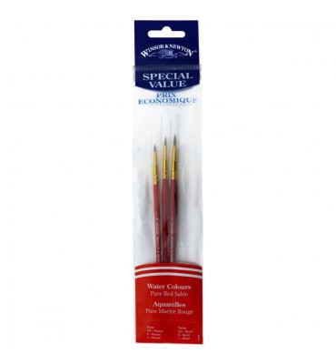 Kit De Pincéis Winsor & Newton Winton Water Colours 03 Unidades