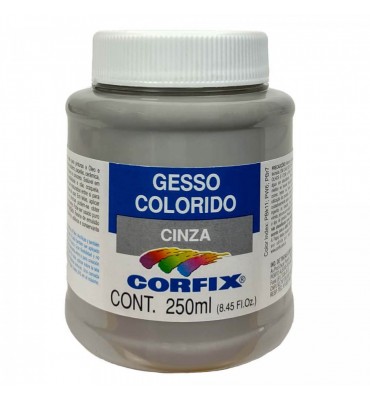 Gesso Colorido 250ml Cinza Corfix