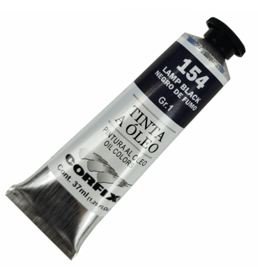 Tinta a Óleo Corfix 37ml 154 Lamp Black G1