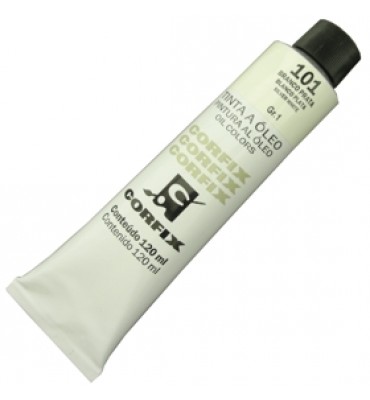 Tinta a Óleo Corfix 120ml 101 Branco Prata G1