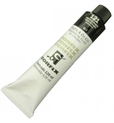 Tinta a Óleo Corfix 120ml 121 Preto de Marte G1