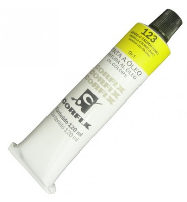 Tinta a Óleo Corfix 120ml 123 Amarelo Cádmio G1