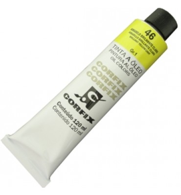 Tinta a Óleo Corfix 120ml 046 Amarelo Brilhante Claro G1