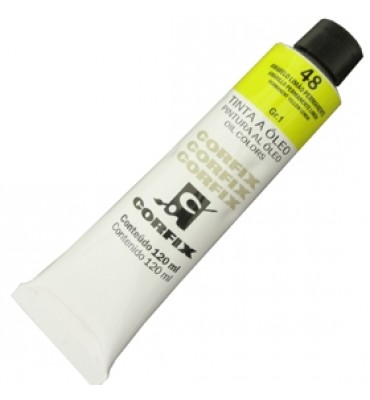 Tinta a Óleo Corfix 120ml 048 Amarelo Limão Permanente G1