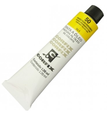 Tinta a Óleo Corfix 120ml 050 Amarelo Claro Permanente G1