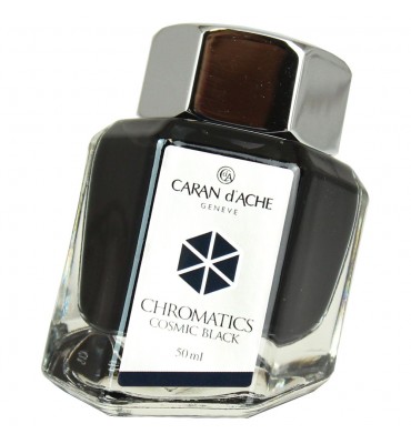 Tinta Para Caneta Tinteiro Caran d'Ache Chromatics Cosmic Black 50ml