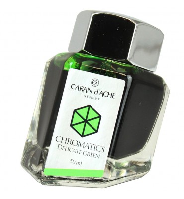 Tinta Para Caneta Tinteiro Caran d'Ache Chromatics Delicate Green 50ml