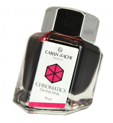 Tinta Para Caneta Tinteiro Caran d'Ache Chromatics Divine Pink 50ml