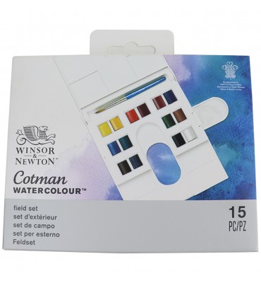 Tinta Aquarela Pastilha Winsor & Newton 14 Cores Cotman Compact Set 