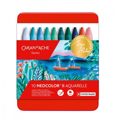 Neocolor II Caran D’Ache 10 Cores Cold Edição Limitada Beya Rebai 