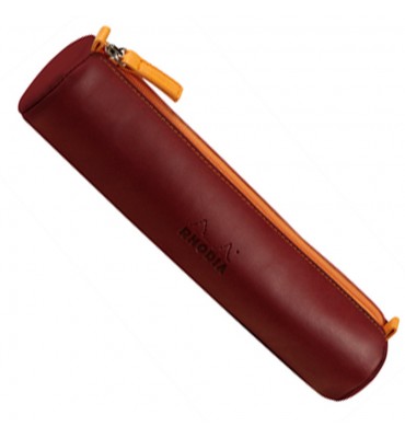 Estojo Rhodia Round Bungundy