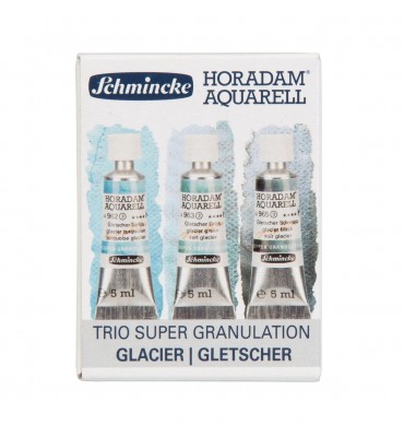 Kit Aquarela Profissional Schmincke Horadam Super Granulation c/3 5ml Glacier