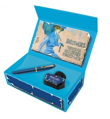 Caneta Tinteiro Pelikan M120 Iconic Blue Pena M 
