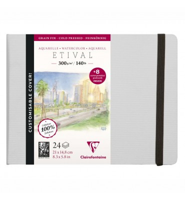 Bloco de Papel Para Aquarela Etival 21X14,8 Ed Customizada 300g/m²
