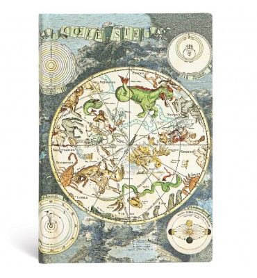 Paperblanks Celestial Planisphere Flexível Pautado Mini
