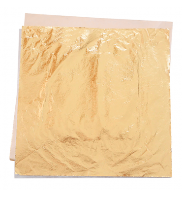 Folha de Ouro Para Restauro e Douração 14X14cm 05000 Folhas